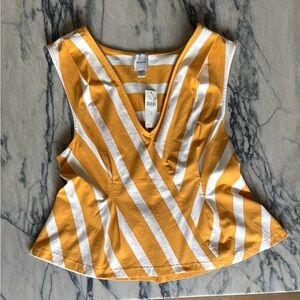 Anthropologie Maeve Sleeveless V-neck Corset top